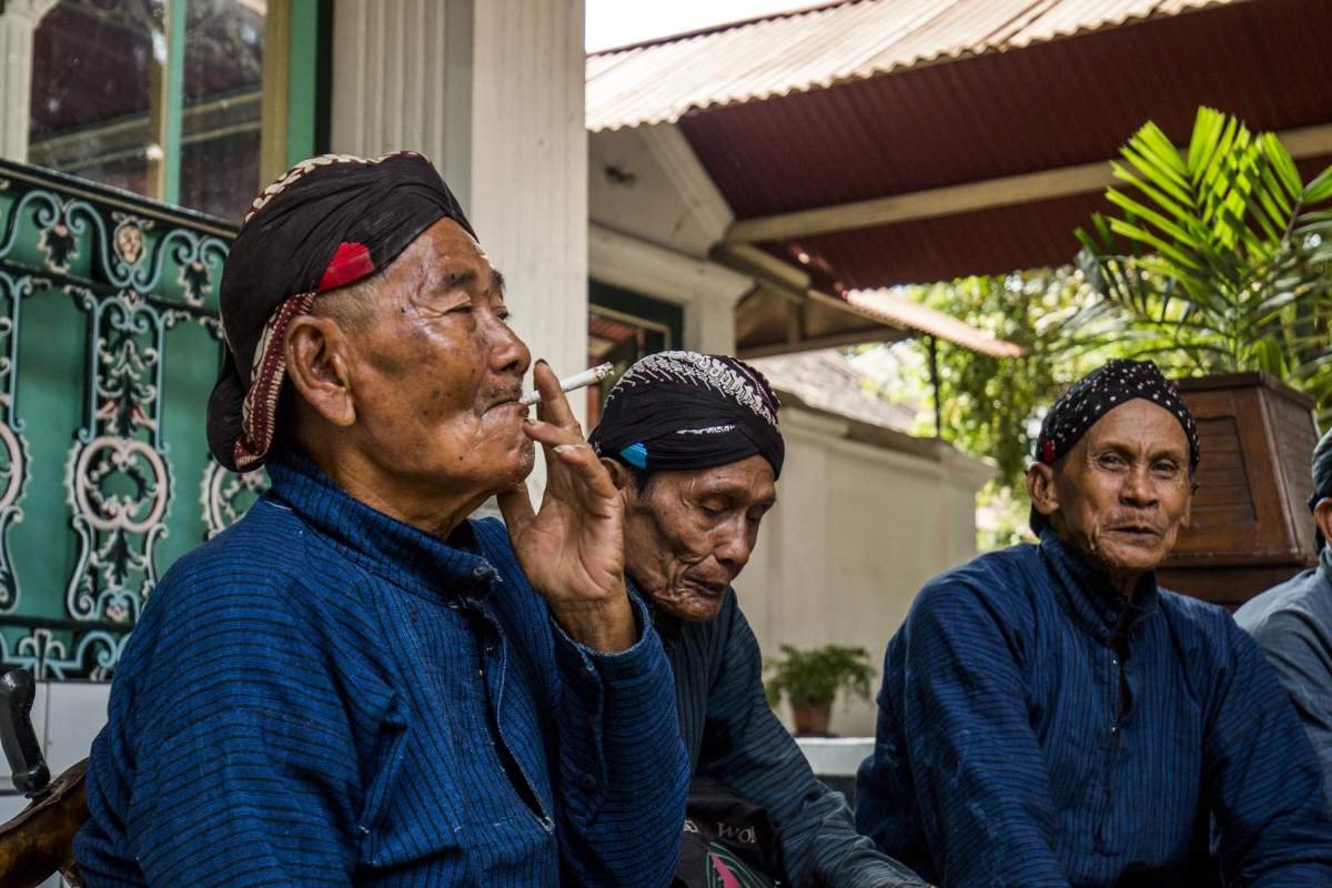 Abdi Dalem Sebat saat beristirahat