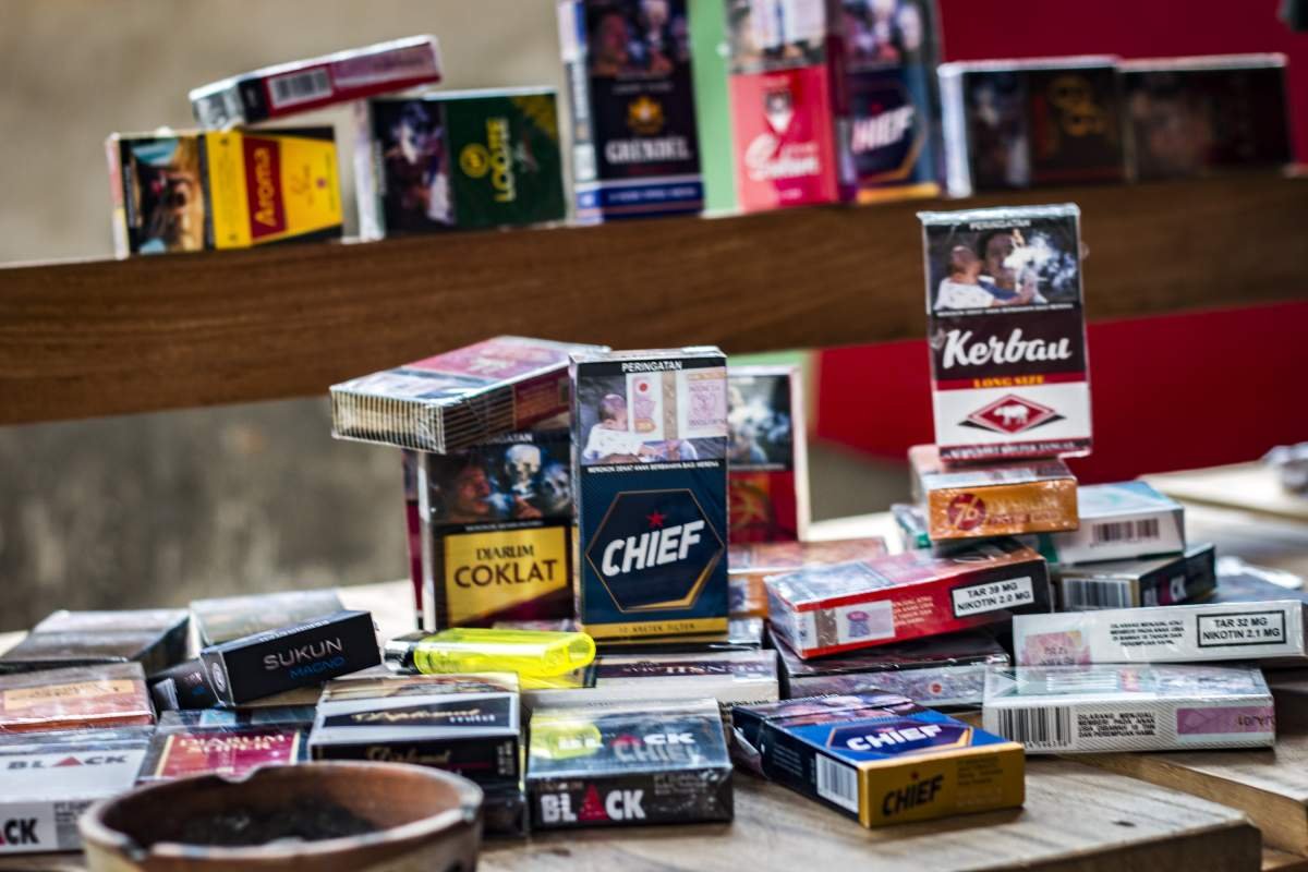 Bungkus rokok kretek bergai merk