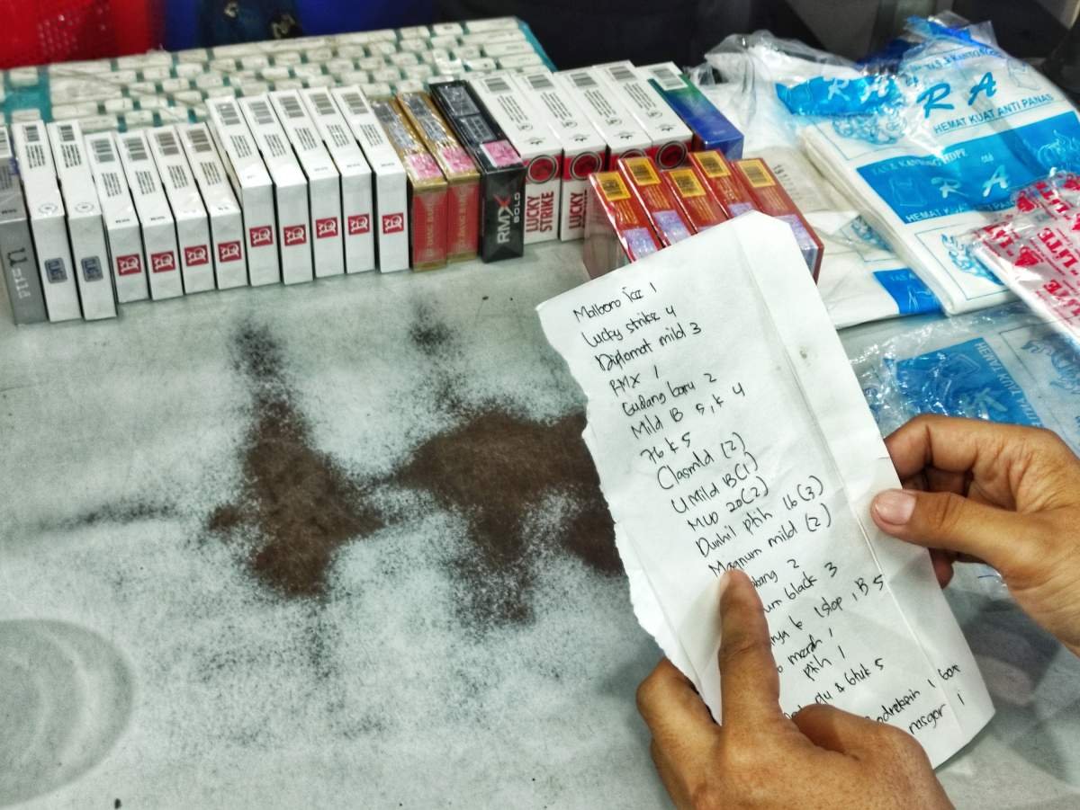 daftar belanja rokok kretek