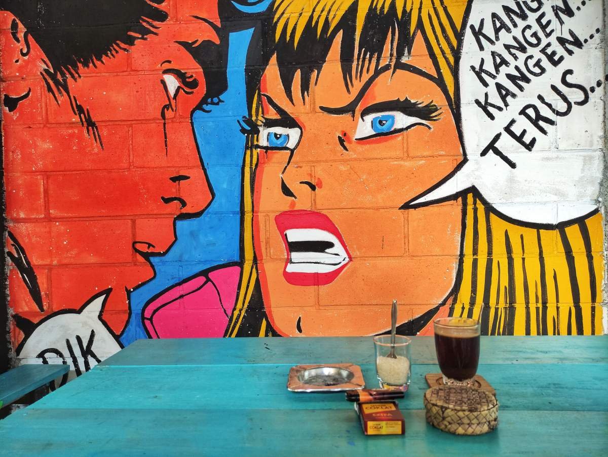 djarum coklat extra dan mural 