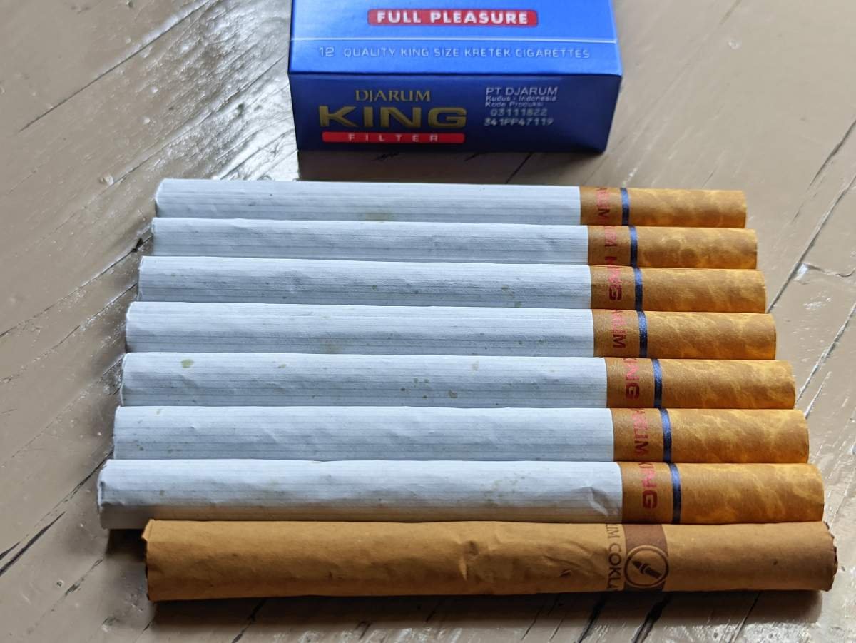 djarum king dan batangan djarum coklat extra
