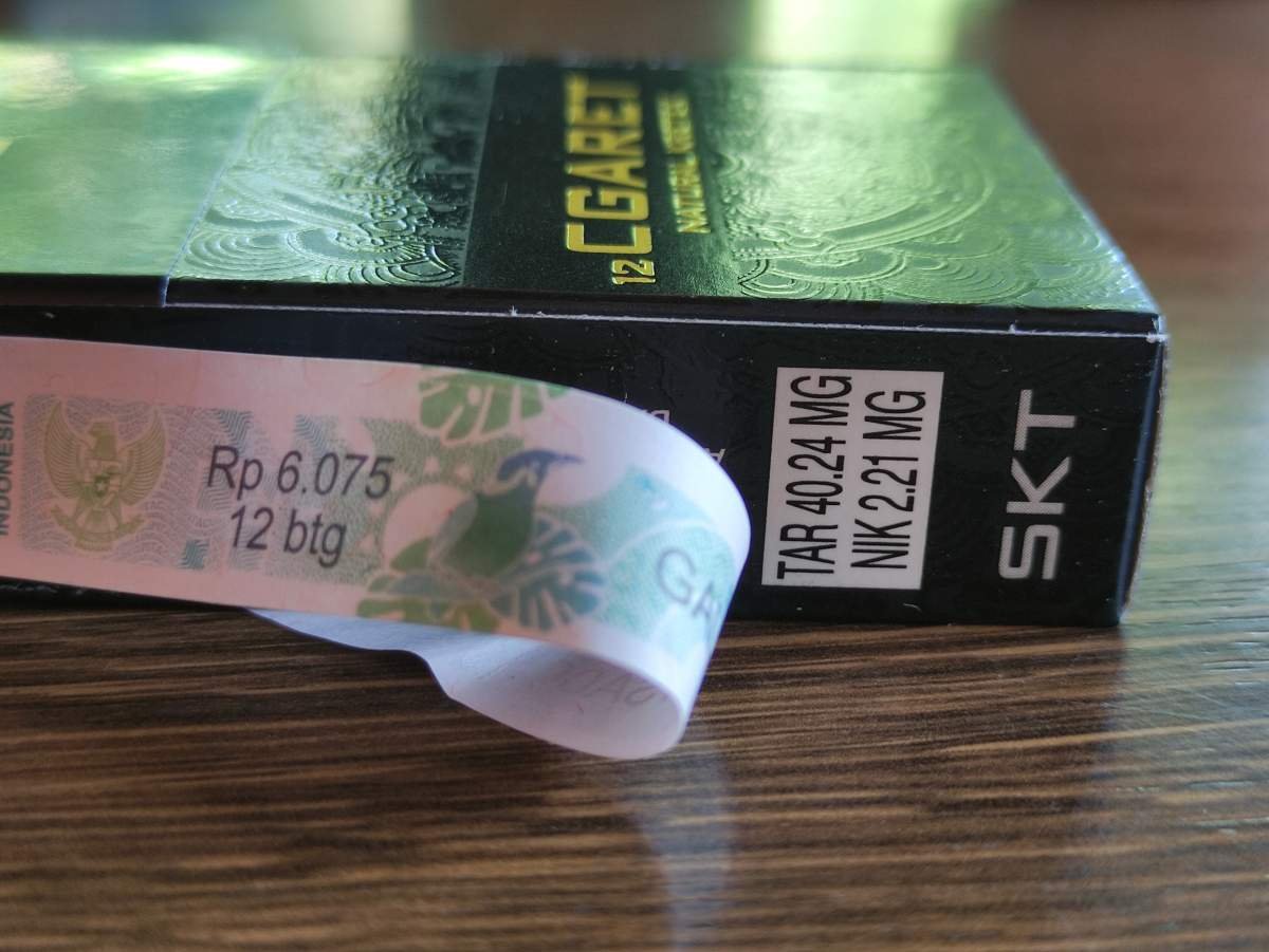 Kadar Tar dan NIkotin serta pita cukai SKT