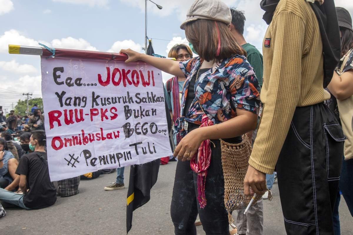 Kretekus perempuan Peserta Aksi Jogja Memanggil