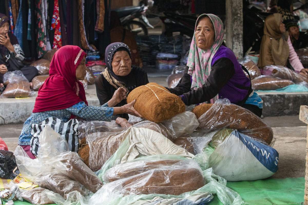 Lapak Pedagang tembakau Di Pasar Pundong bantul