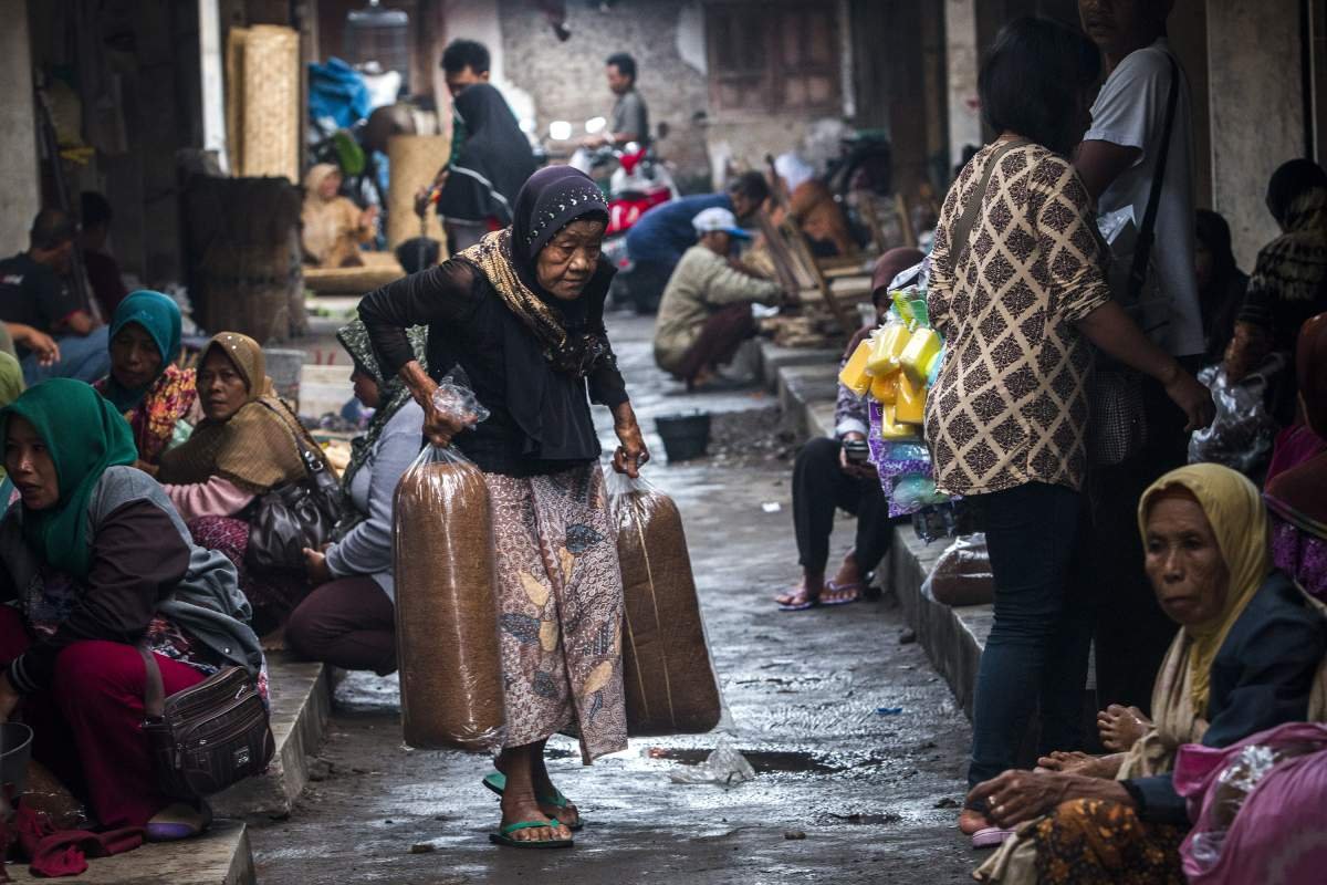 Los Pasar tembakau di Pundong, Bantul.