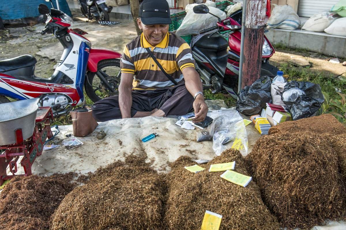 Pedagang Tembakau tradisional