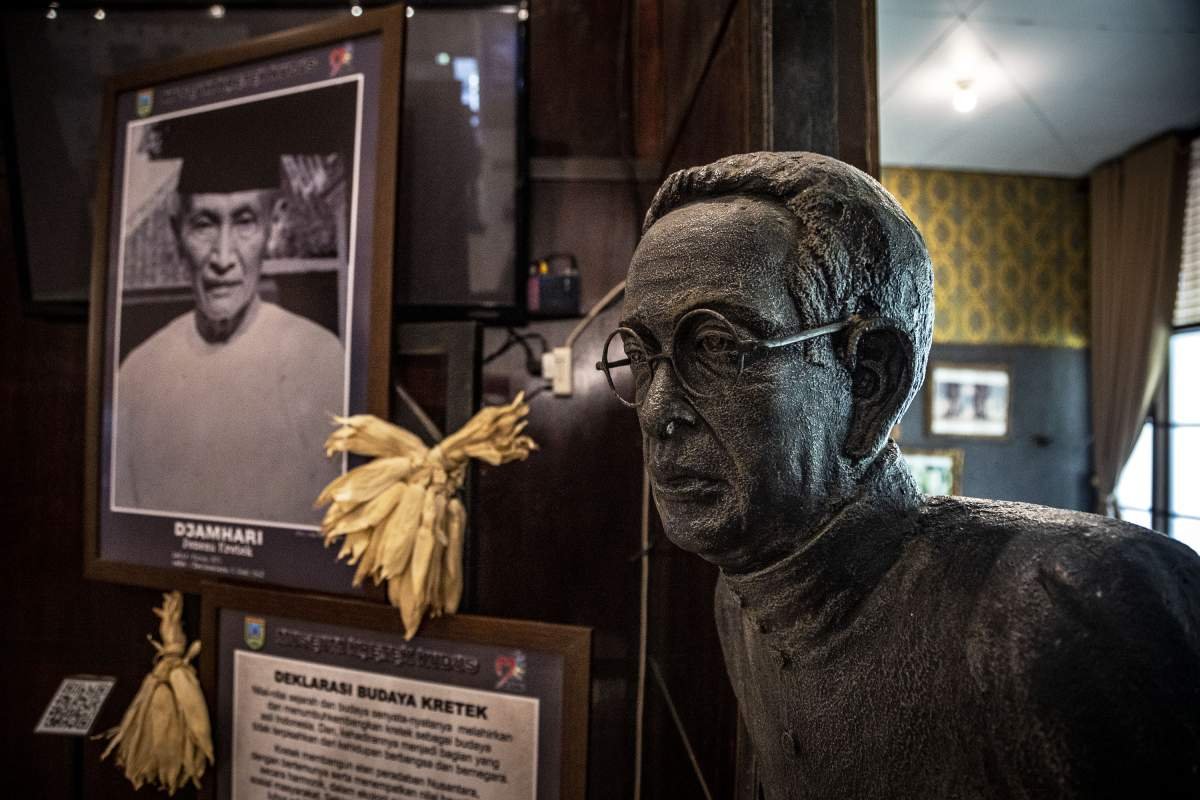 Potret H Jamhari di Museum Kretek Kudus