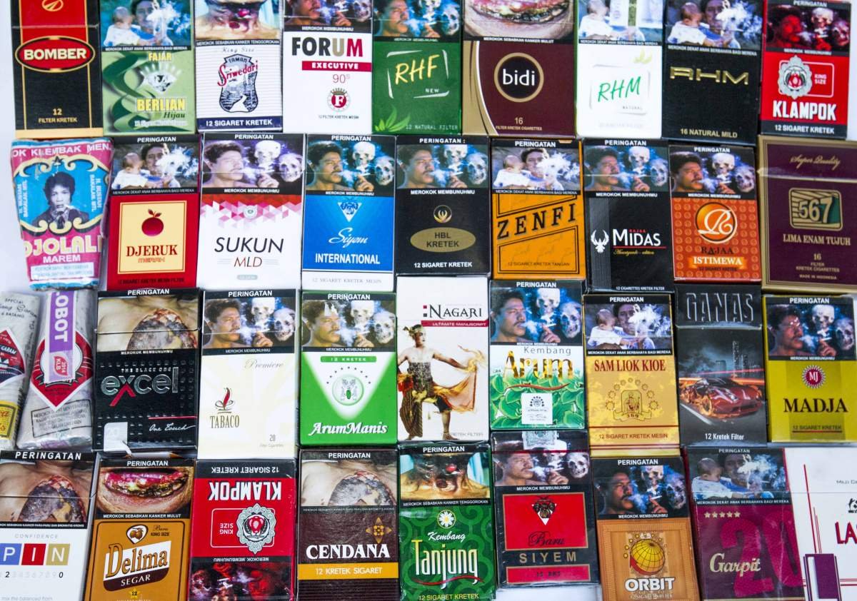 Ragam Bungkus rokok di Indonesia