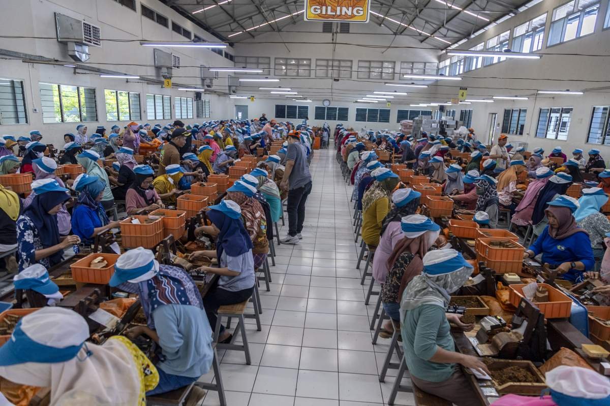 Ruang pekerja Giling brak Djarum Kudus