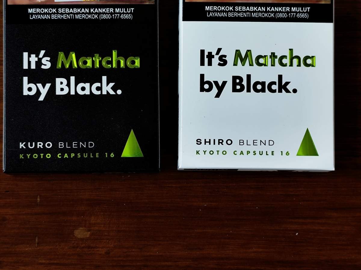 shiro bland dan kuro blend by black matcha