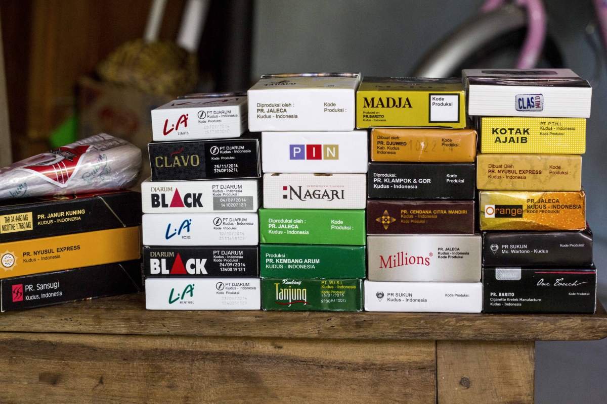 Susunan Bungkus Rokok Kretek